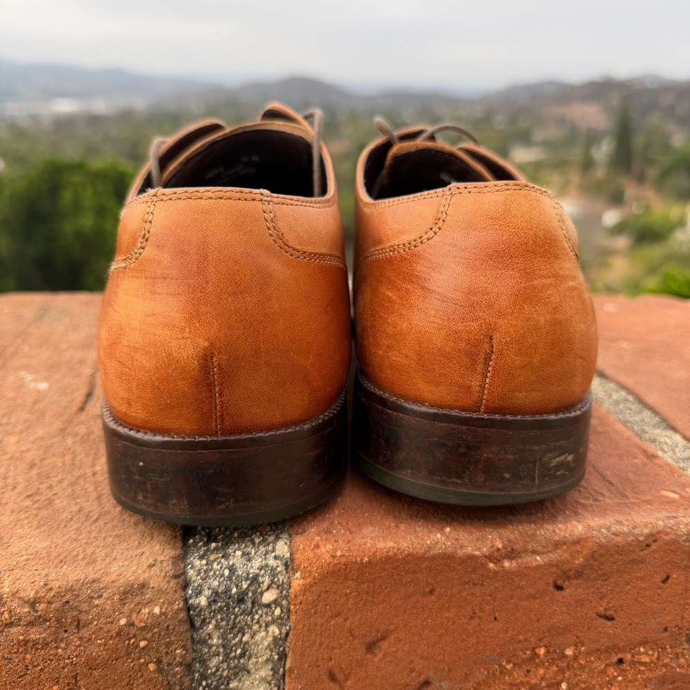 Cole Haan Harrison Grand Cap Toe Oxford Tan Leather Shoes C24120 Mens 10M - Picture 3 of 11
